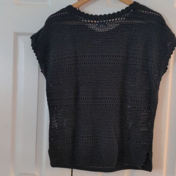 Like NEW Old Navy crochet cotton sweater short sleeve size S - Picture 9 of 9